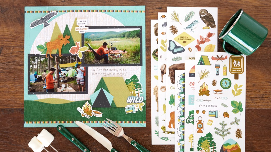 Pitch New Possibilities With This Camping Scrapbook Layout