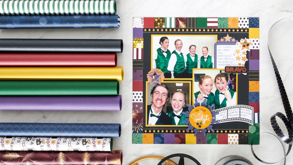 Give Your Memories The Performance Of A Lifetime With This Theatre Scrapbook Layout