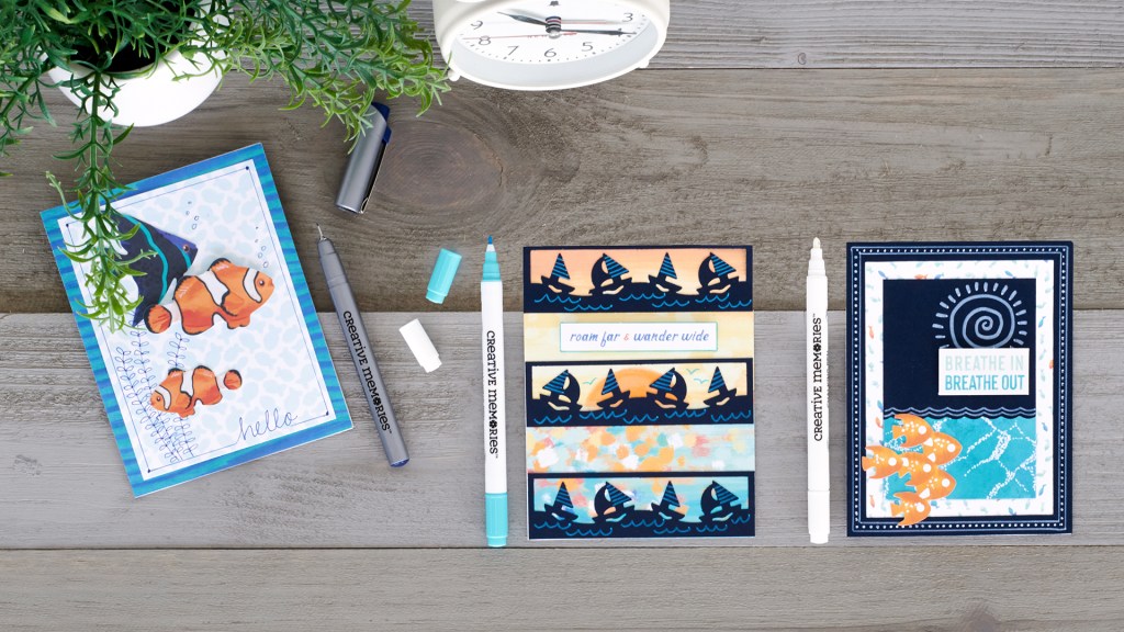 These Water And Ocean Themed Scrapbook Cards Are A Creative Fanta-Sea