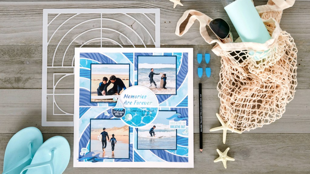 Seas The Day With This Water Themed Scrapbook Layout