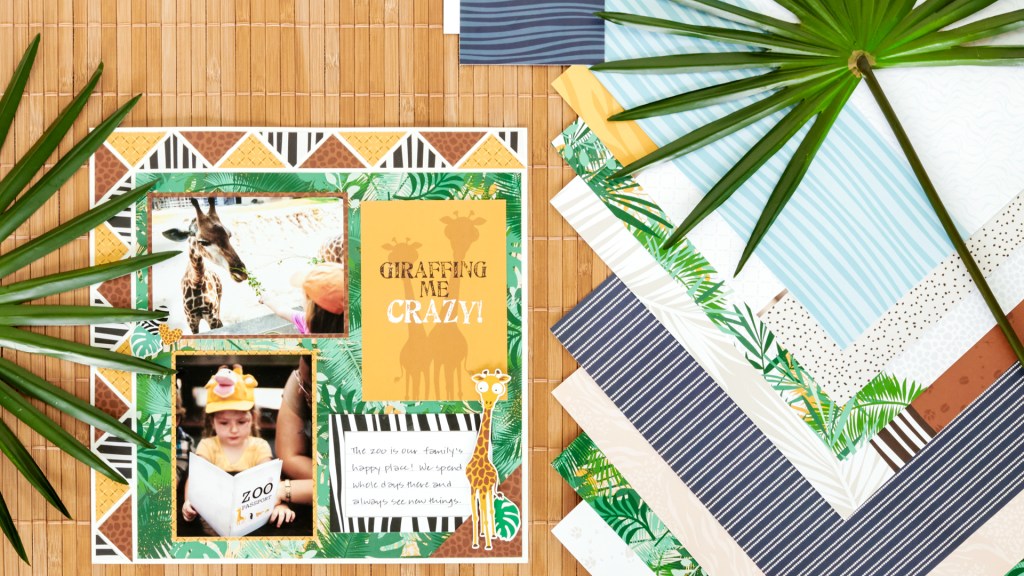 Spot This Zoo Themed Scrapbook Layout