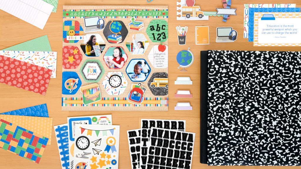 Study Up On Your Memories With This School Themed Scrapbook Layout