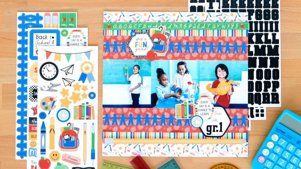 Rule The Classroom With This School Themed Scrapbook Layout