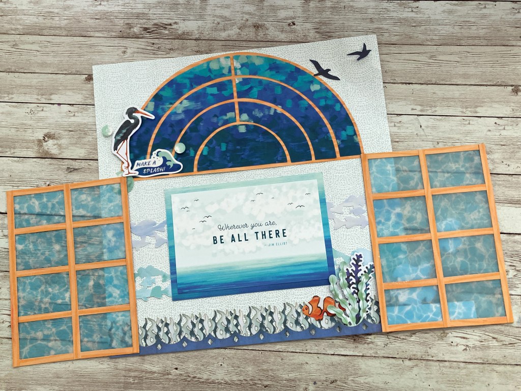 View Your Coastal Memories Through This Water Themed Scrapbook Layout