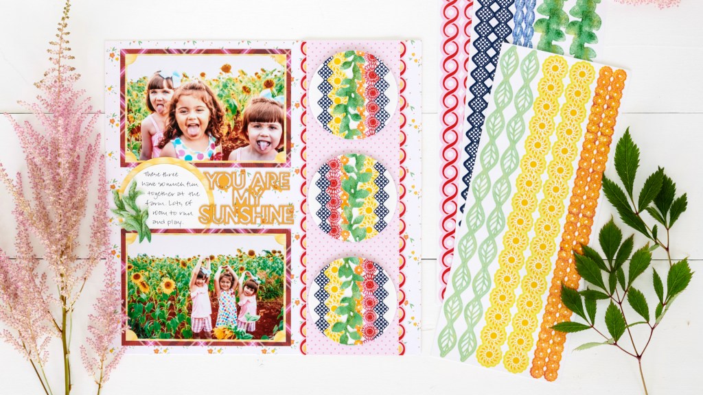 Find A Field Of Harmonious Hues: Mix And Match Border Stickers For Scrapbooking