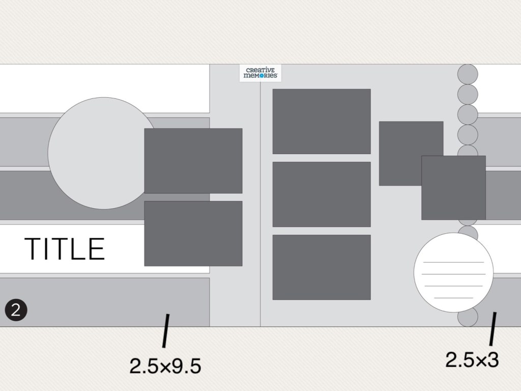 Tonal gray two-page sketch with measurements.