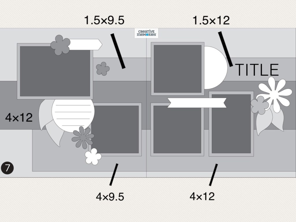 Two-page gray tonal sketch with guideline measurements.