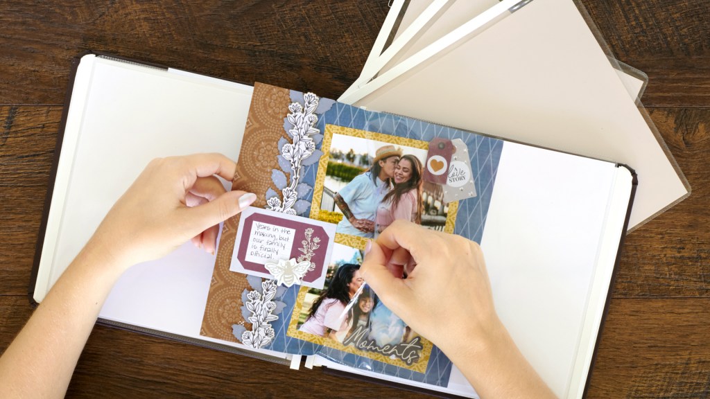 Flip Through Family Ties: 8×8 Scrapbook Layout To Add To Your Heritage Album