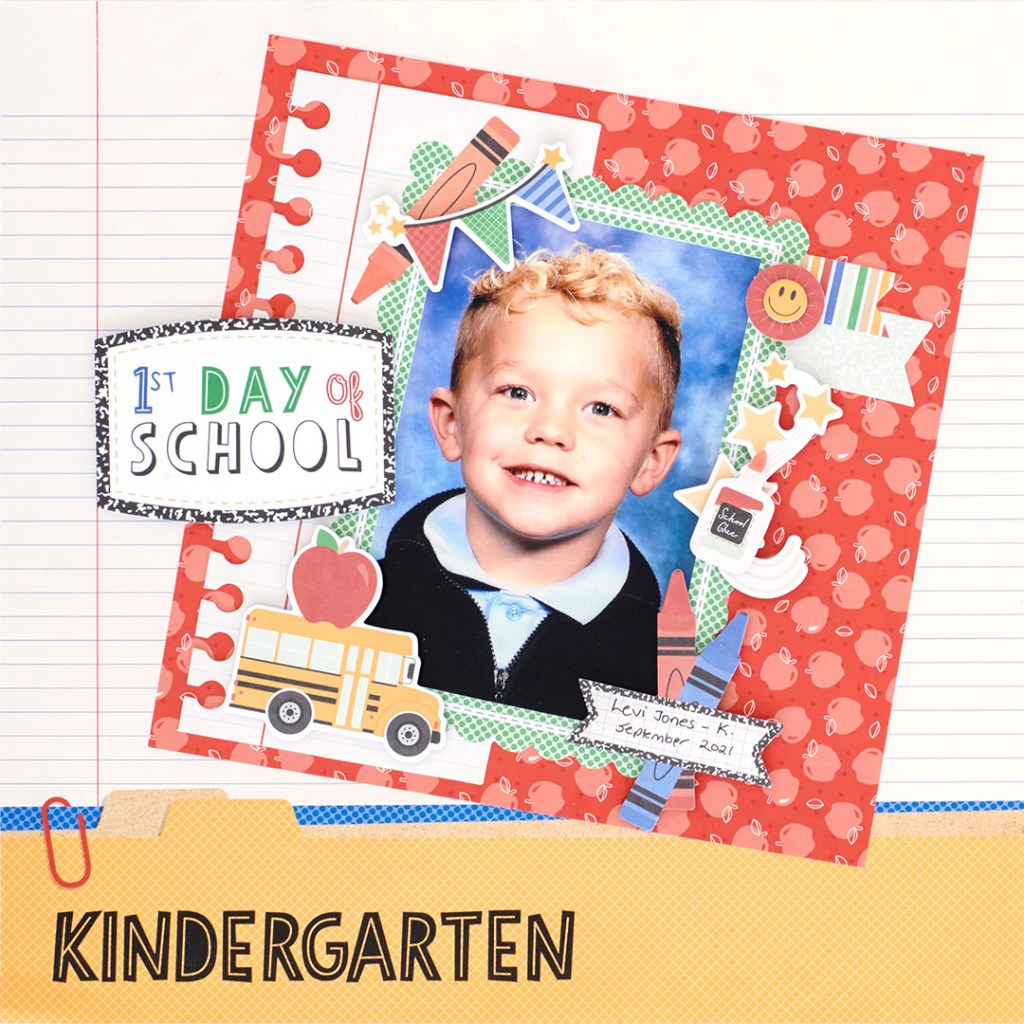 Frame A New School Year With This School Themed Scrapbook Layout
