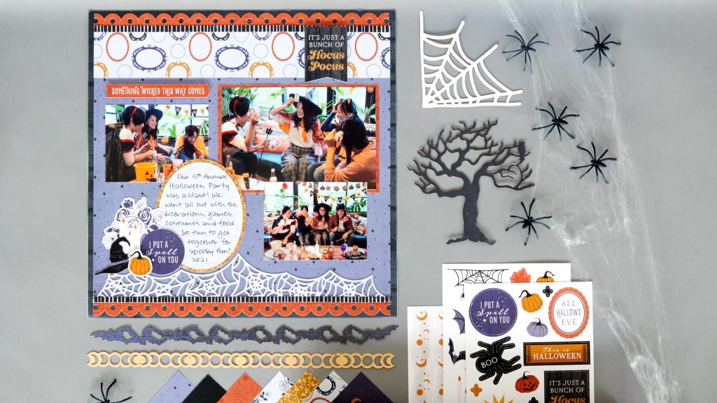 Cast A Spell On Your Memories With This Halloween Scrapbook Layout