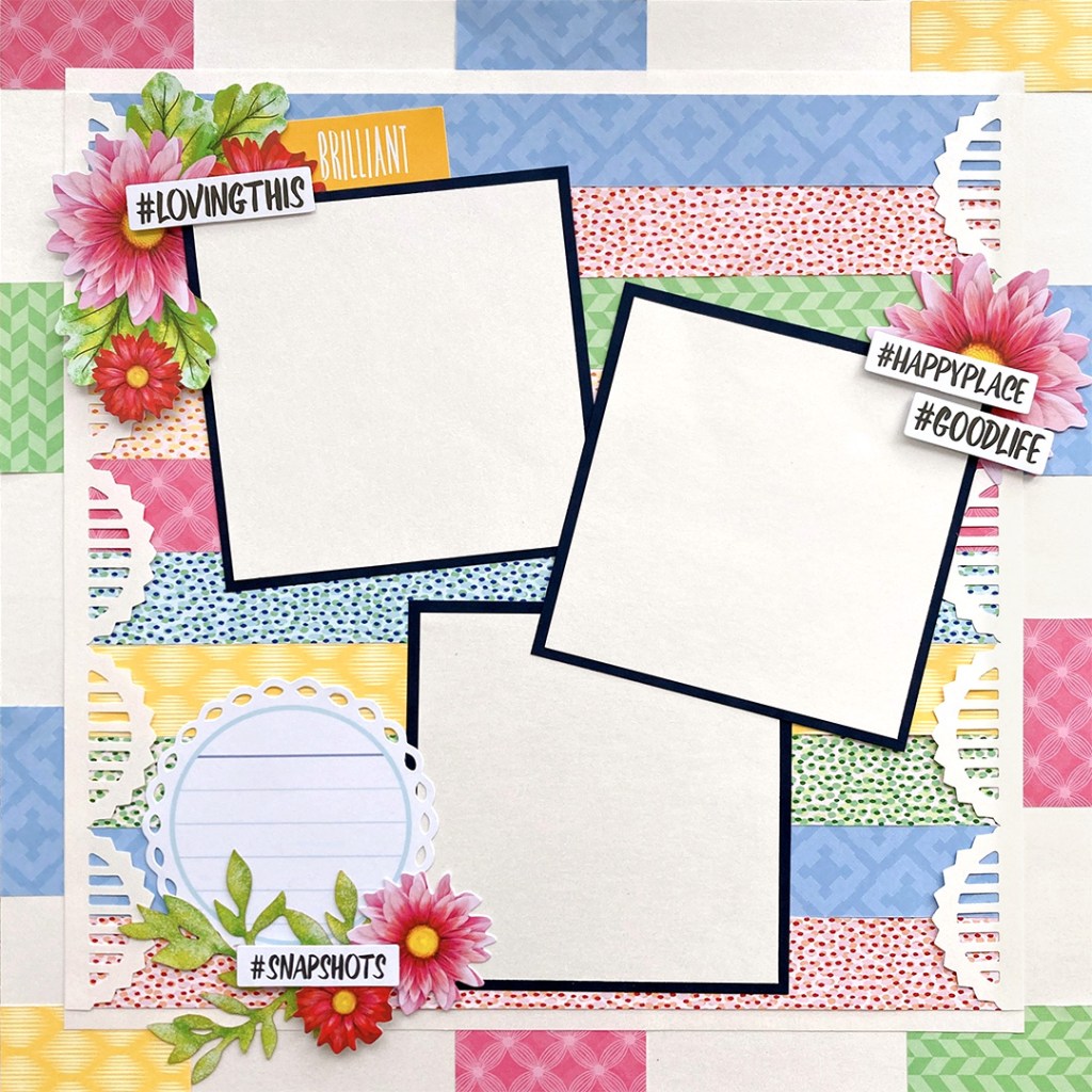 Pretty In Pastels: Mix And Match Scrapbooking Layout