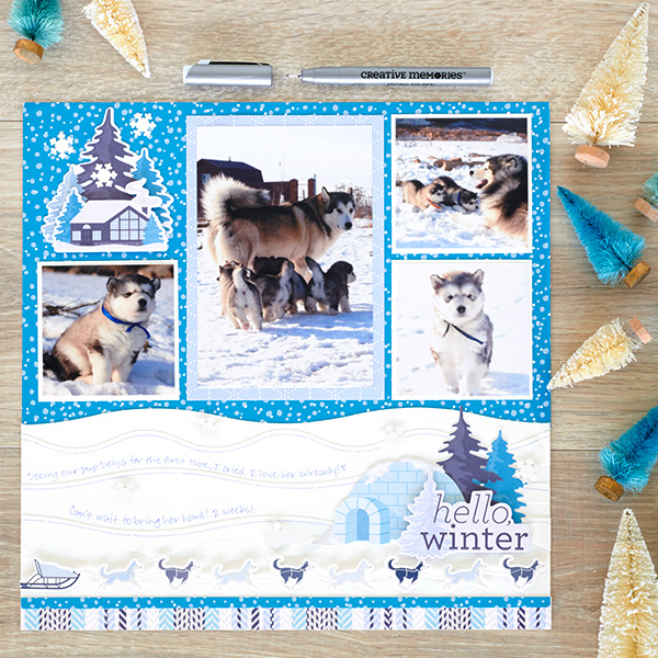 Flurry On The Fun With This Winter Scrapbook Layout