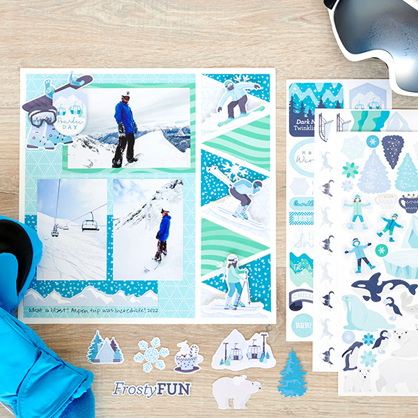 Hit The Slopes With This Winter Scrapbook Layout