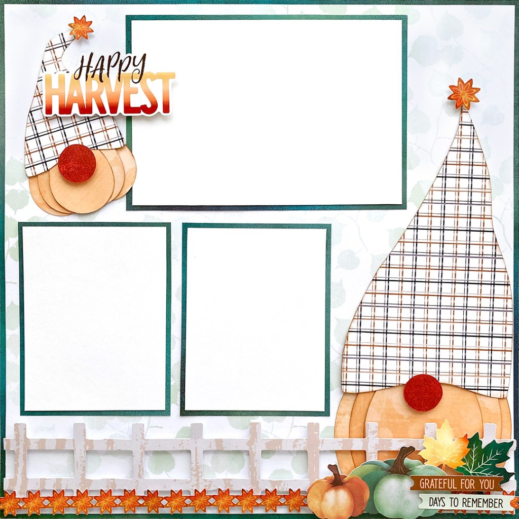 Gather With Your Gnomies On This Fall Scrapbook Layout