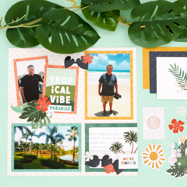 Ease Into Relaxation With This Vacation Scrapbook Layout