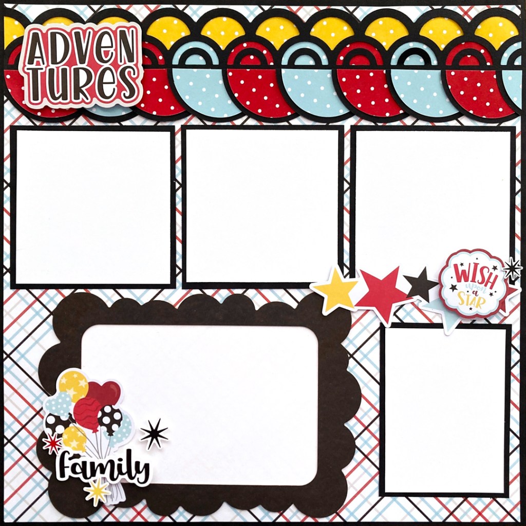 It’s All Fun, Fun, Fun: Amusement Park Scrapbook Layout