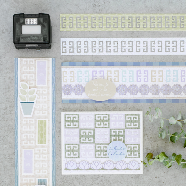 Design With A Pastel Presence In Mind With These Tranquil Scrapbook Borders And DIY Card