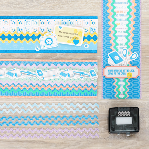 Add The Final Trimming Touch With These Creative Memories-Themed Scrapbook Borders With Zigzag Details