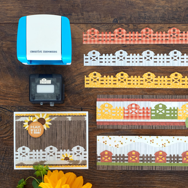 Have a Hay-day With These Fence and Barn Scrapbook Borders and Farm Scrapbook Card