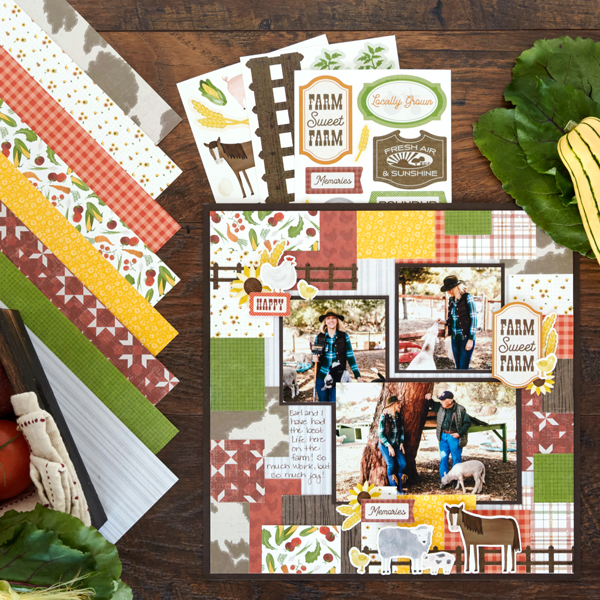 An Acreage Of Awesomeness: Farm Scrapbook Layout