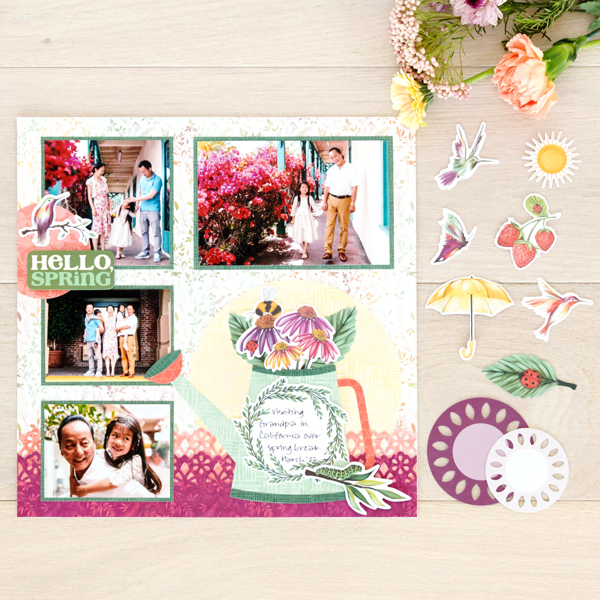 Plant Fresh Creativity With This Spring Scrapbook Layout
