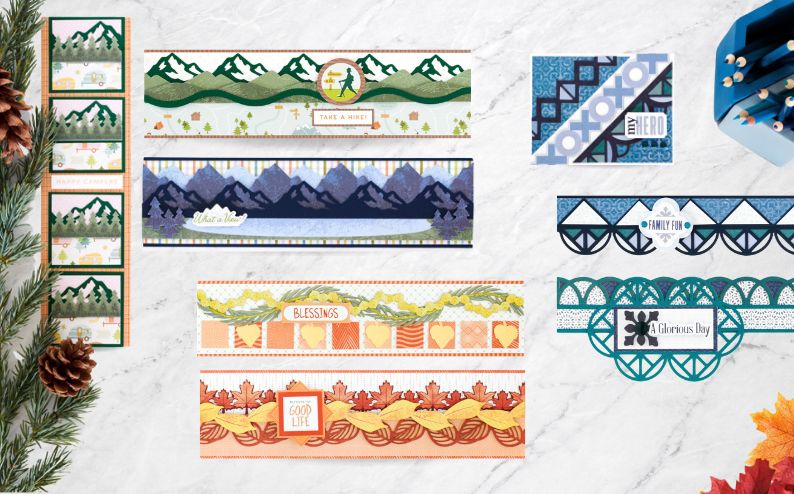 Embellishments Buffet: Scrapbook Borders and DIY Cards