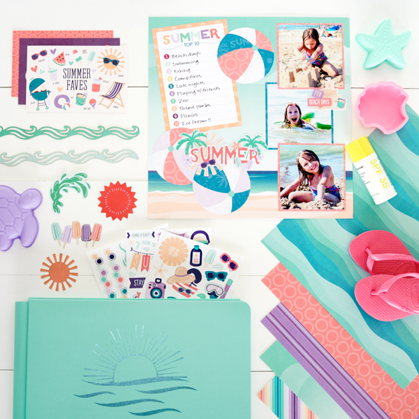 Enjoy Sun-kissed Bliss With This Summer Scrapbook Layout