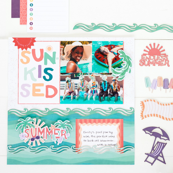 Splash On Your Pool Party Days With This Summer Scrapbook Layout