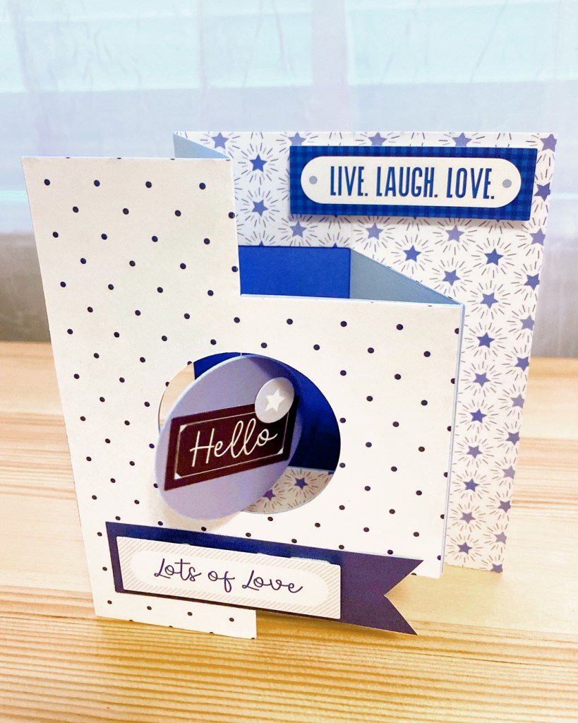 Totally Tonal Baby Blue greeting card.