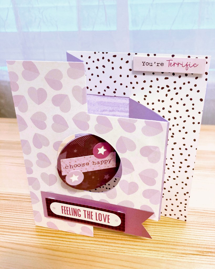 Totally Tonal Purple Ice greeting card.