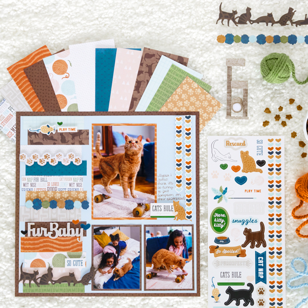 This Cat Scrapbook Layout Is The Cat’s Meow