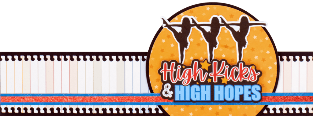 Dance-themed scrapbooking border.