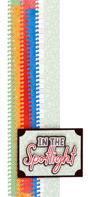 School-themed scrapbooking border.