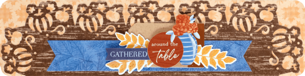 Fall-themed scrapbooking border.