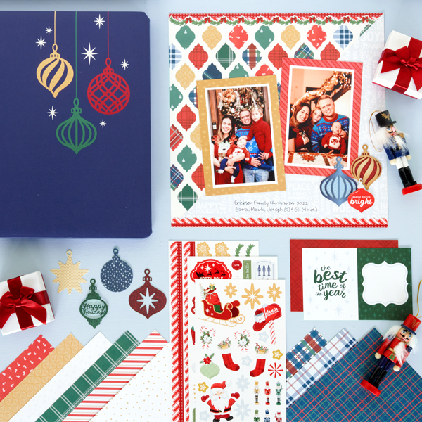 Decorate Ornamental And Sentimental Memories With This Christmas Scrapbook Layout