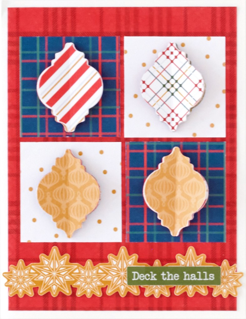 Christmas card featuring the Festive Ornament Build-A-Punch.
