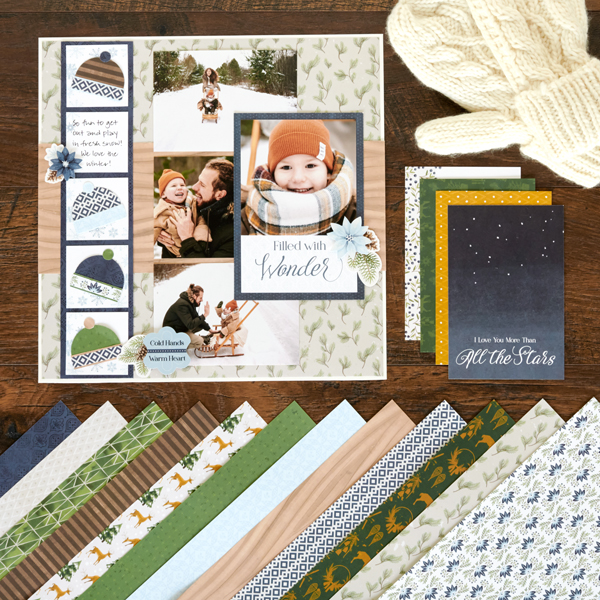 Warm Up To A Freezing And Pleasing Winter Scrapbook Layout