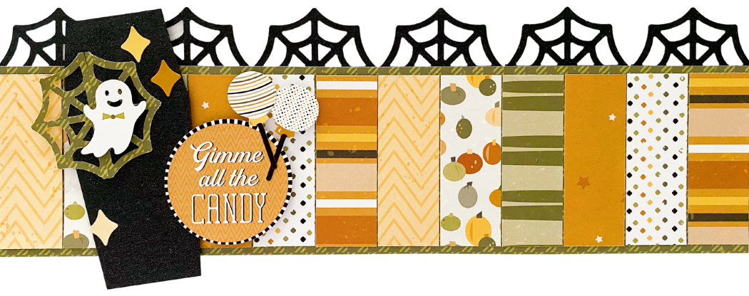 Halloween themed scrapbook border.