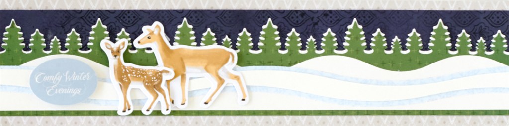 Winter scrapbooking border.