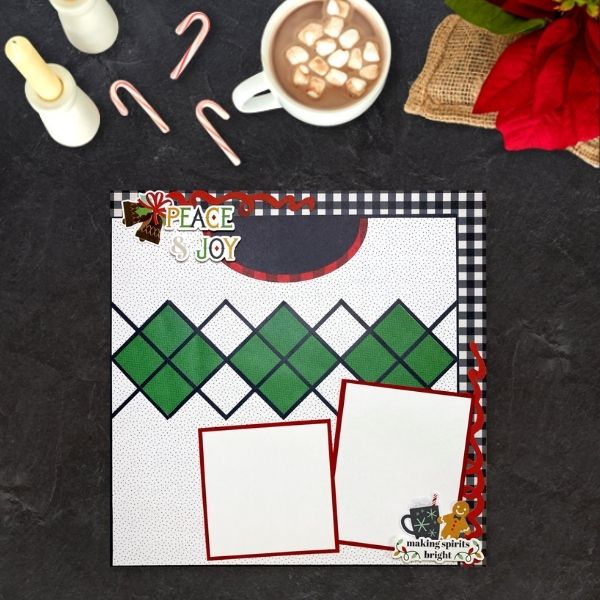 Wear Holiday Spirit On Your Sleeve With This Christmas Scrapbook Layout