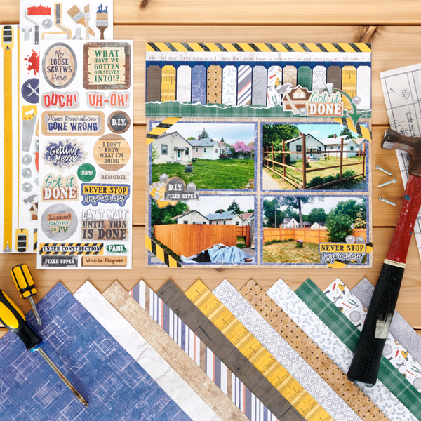 It’s Building Time: Renovation Scrapbook Layout