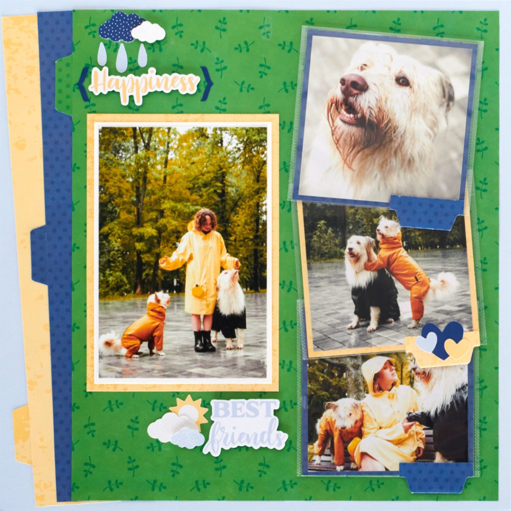 Everyday scrapbook layout.