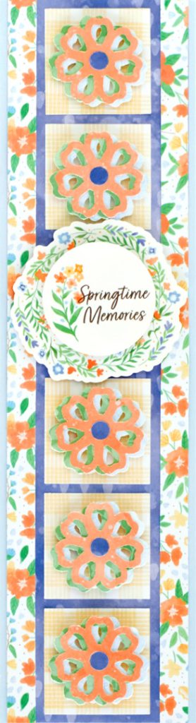 Spring floral scrapbook border.