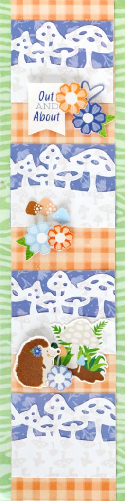 Mushroom scrapbook border.