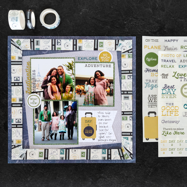A Travel-Friendly Scrapbook Layout