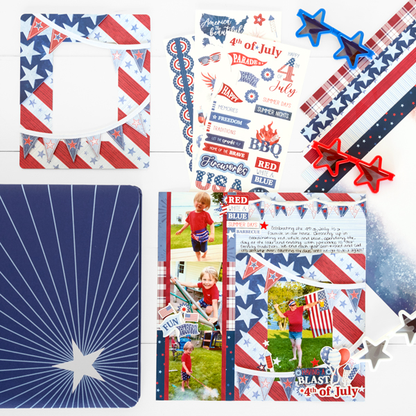 Have a Blast Making This USA Scrapbook Layout