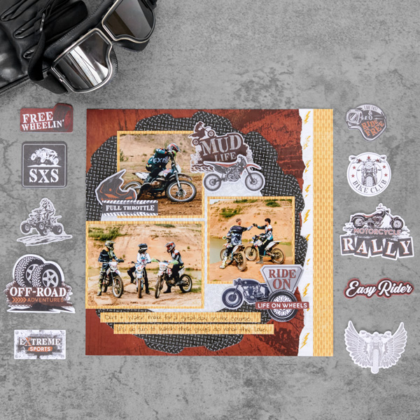 Go Full Throttle With This Off-Road Scrapbook Layout!