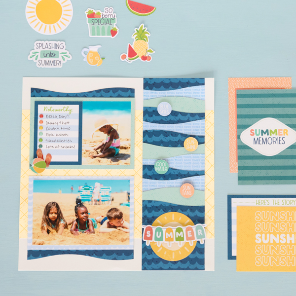 A Swell Summer Scrapbook Layout