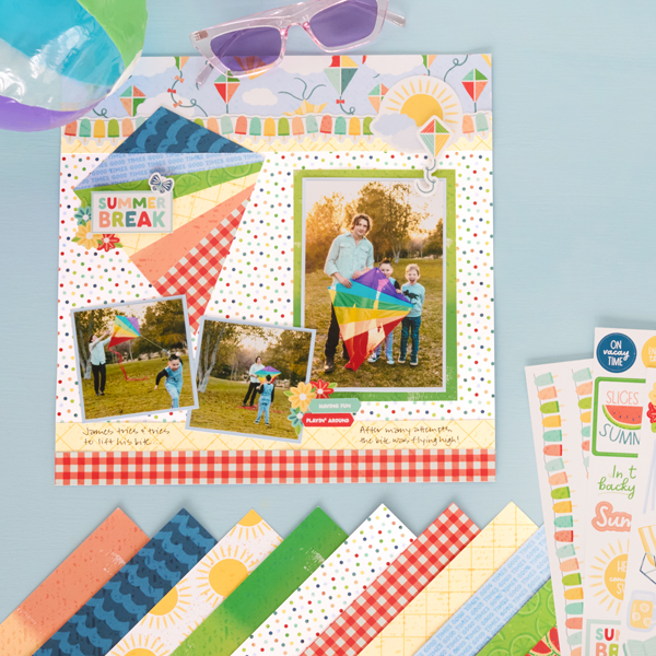 Play Around With This Summer Scrapbook Layout