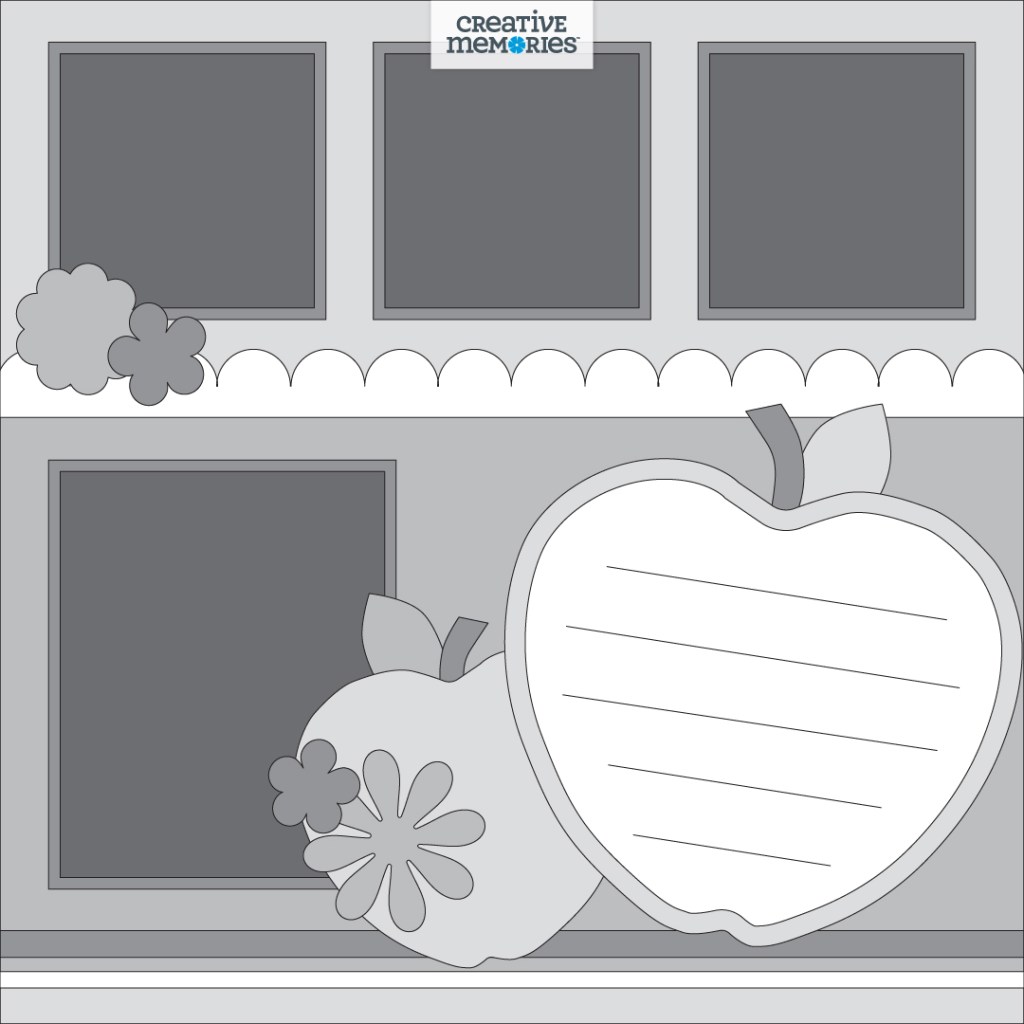 Scrapbooking sketch.